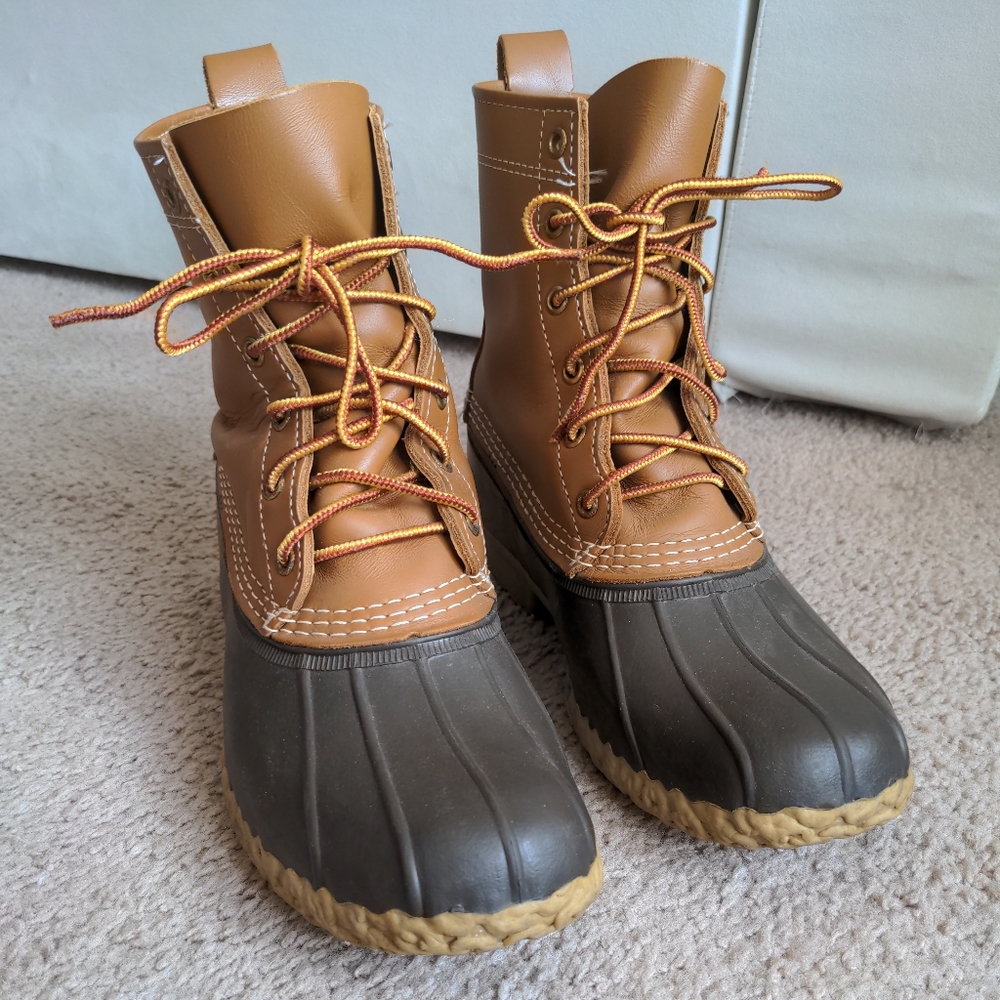 L.l. Bean Duck boots leather rain boots mens